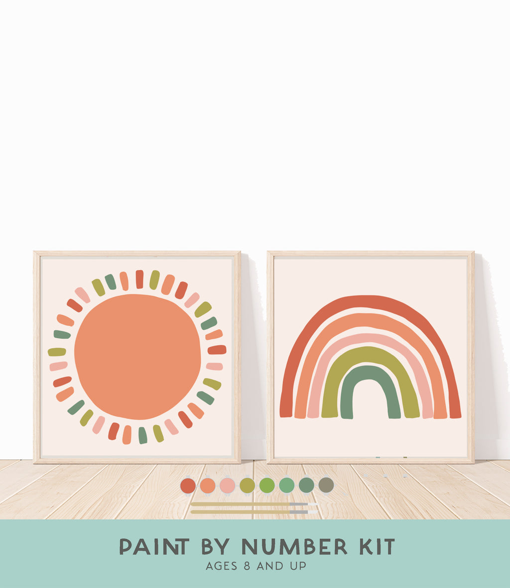 Breathe People Smiley Sunshine Paint-by-Number Kit for Kids