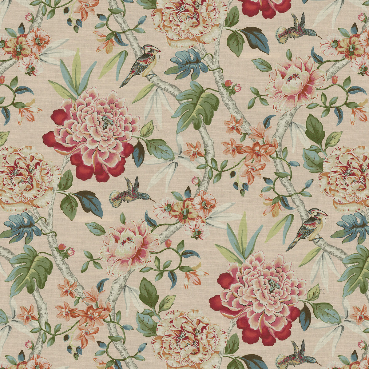 P/K Lifestyles Peony Portico - Shell 472690 Upholstery Fabric