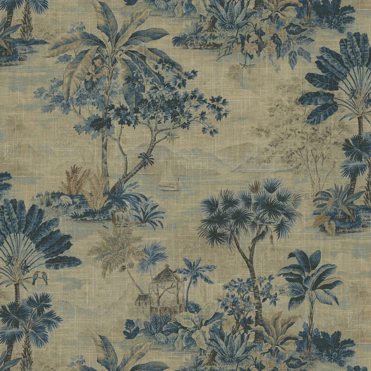 P/K Lifestyles Belle Isle - Lagoon 472651 Fabric Swatch