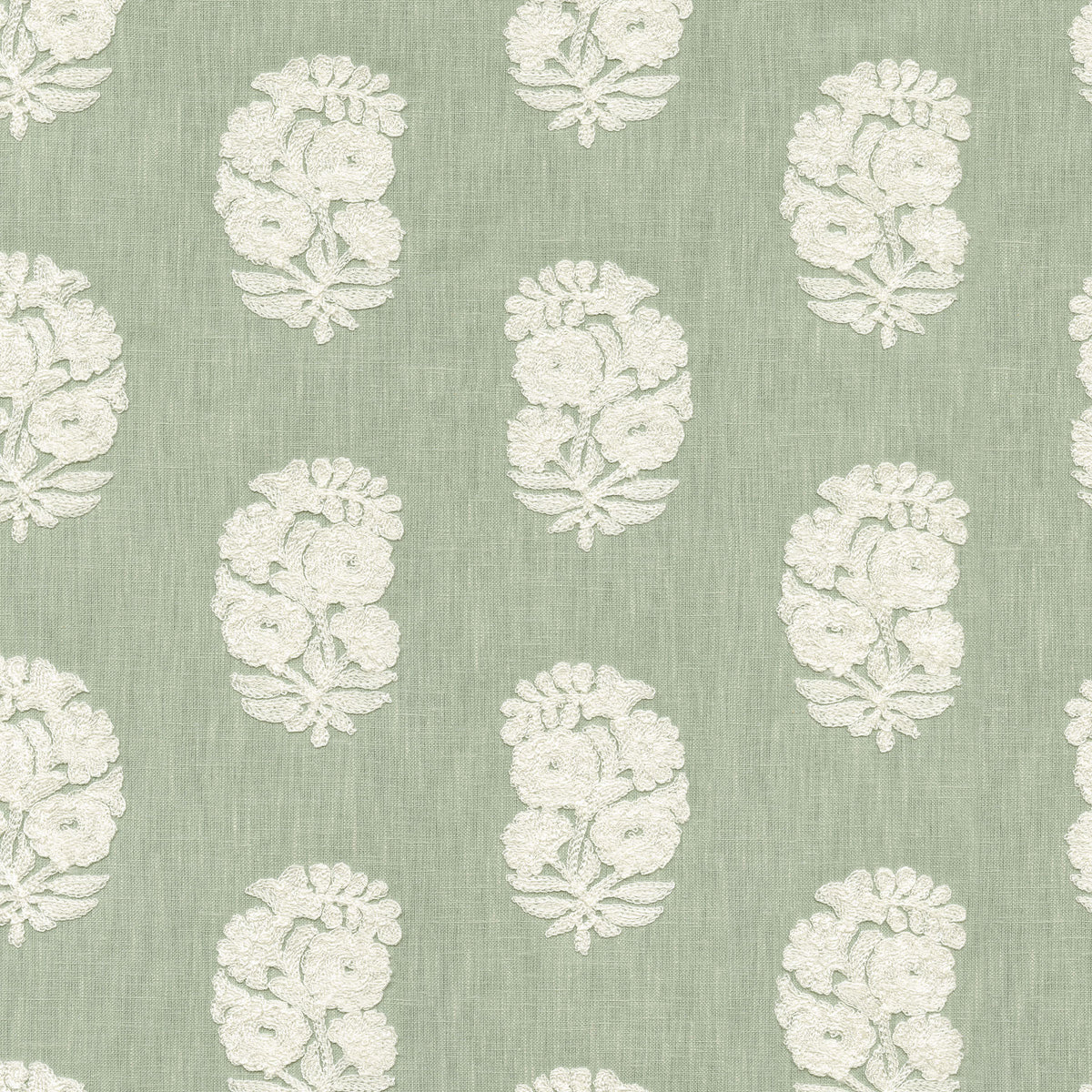 P/K Lifestyles Bodhi Embroidery - Mist 471725 Fabric Swatch