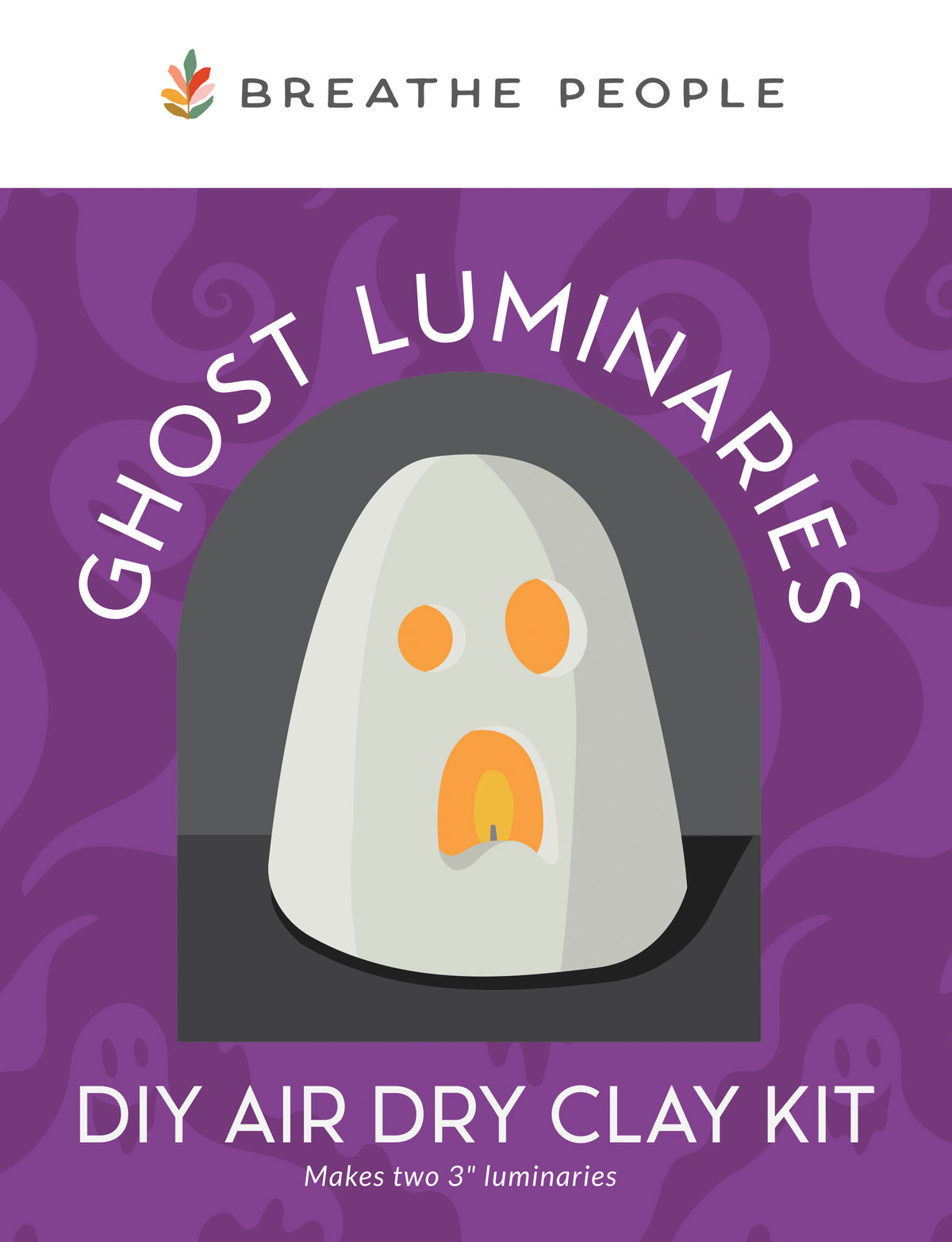 Breathe People Air Dry Clay Kit - Ghost Luminary