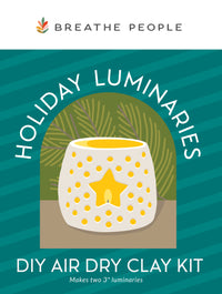 Breathe People Air Dry Clay Kit - Holiday Luminary