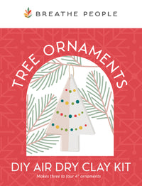 Breathe People Air Dry Clay Kit - Holiday Ornaments