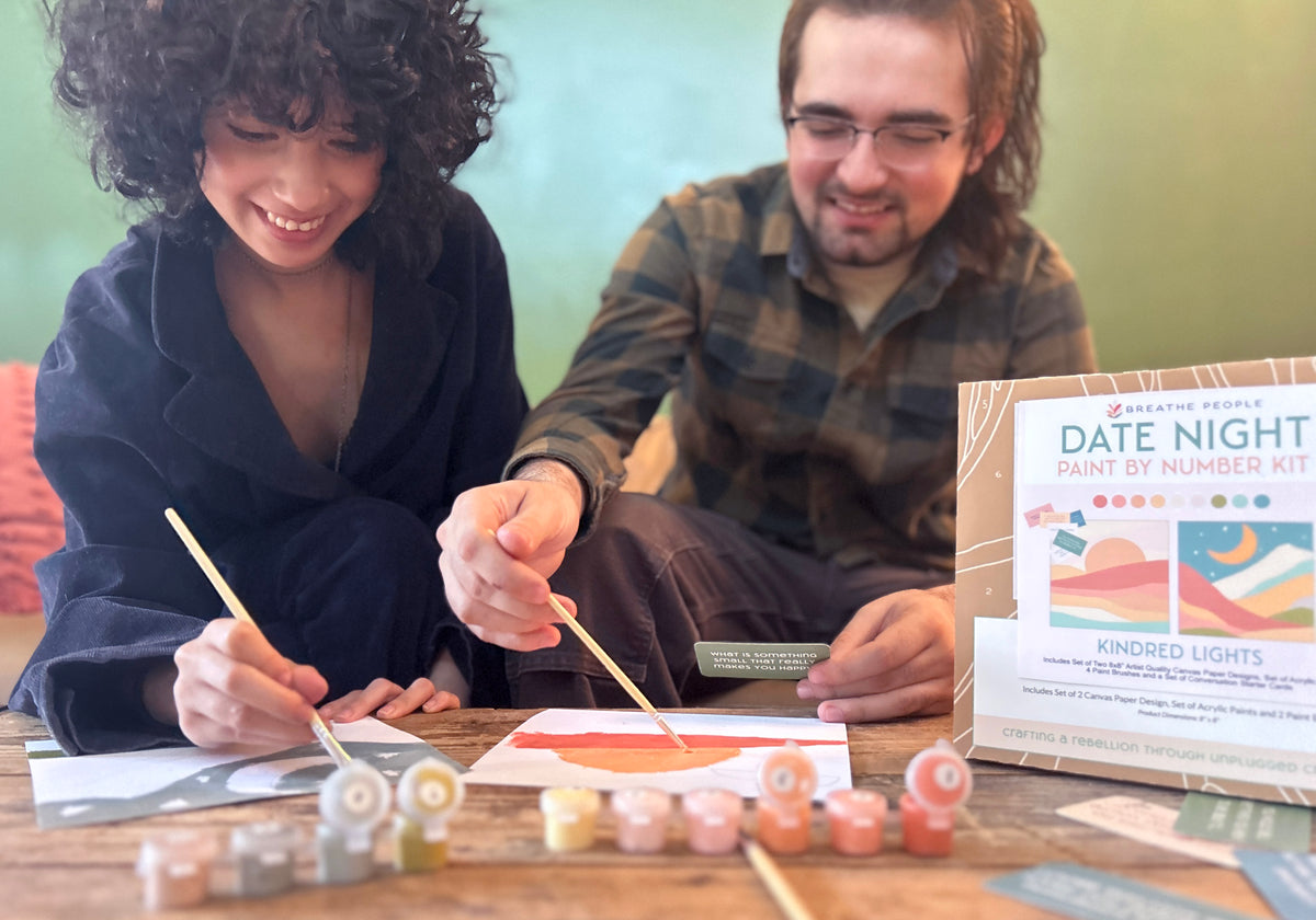 Breathe People Date Night Paint by Numbers Kit