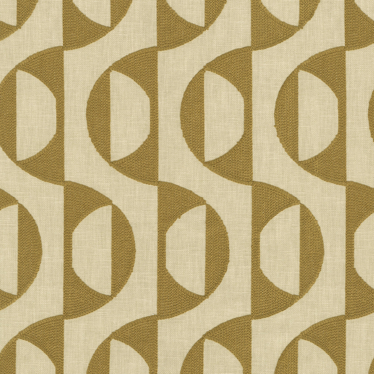 P/K Lifestyles Calder Embroidery - Golden 472120 Upholstery Fabric