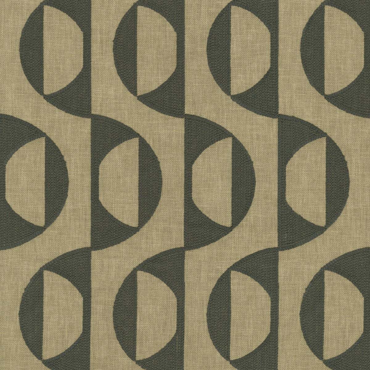 P/K Lifestyles Calder Embroidery - Teak 472121 Fabric Swatch
