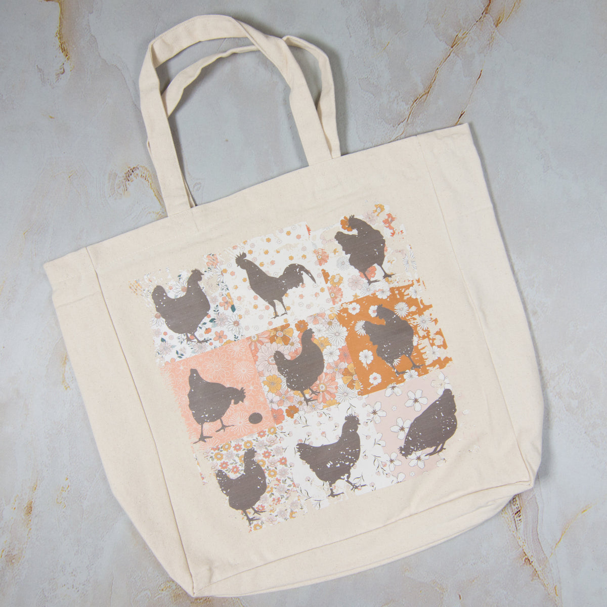 Tote Bag - Chicken Squares