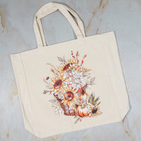 Tote Bag - Fall Flowers Basket