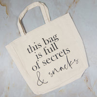 Tote Bag - Snacks and Secrets