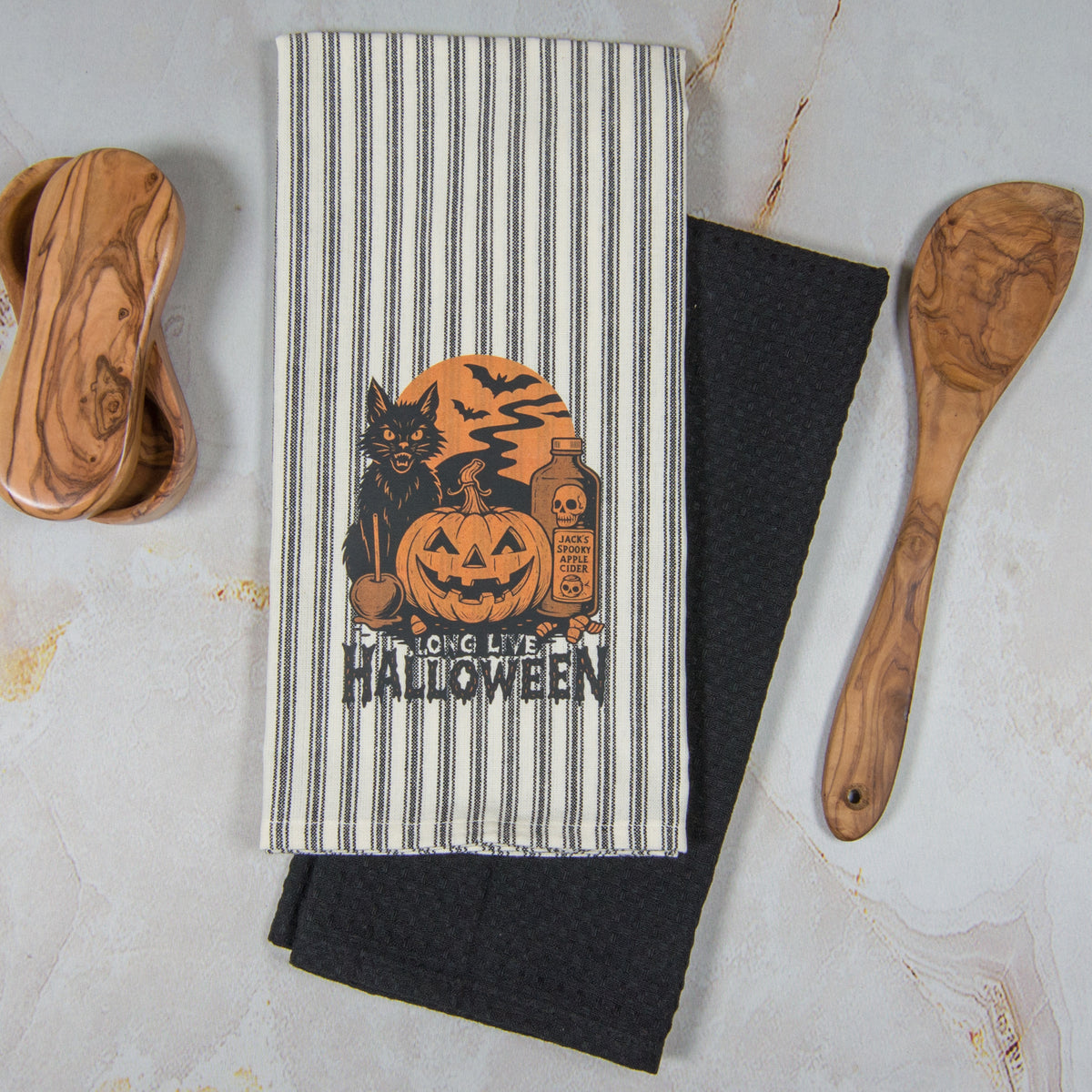 Tea Towel Set of 2 - Cat and Potion