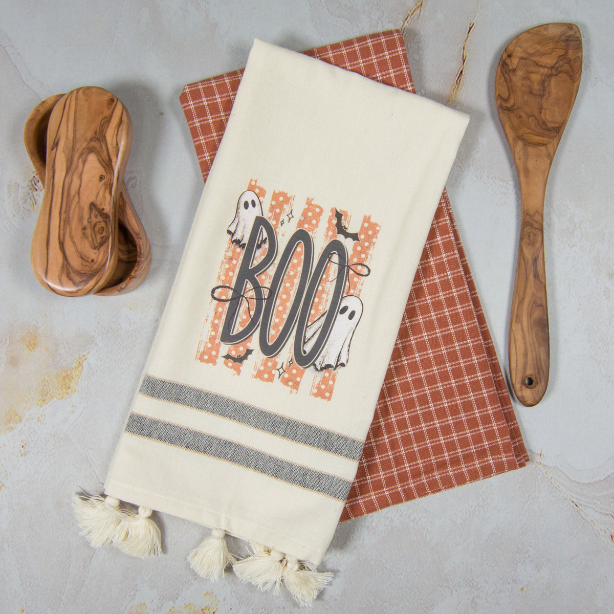 Tea Towel Set of 2 - BOO!