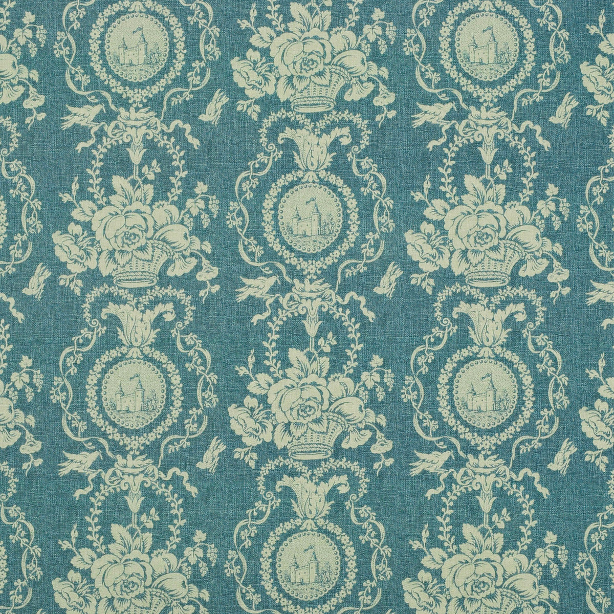 P/K Lifestyles Chalet Elegante - Dusty Indigo 481141 Upholstery Fabric