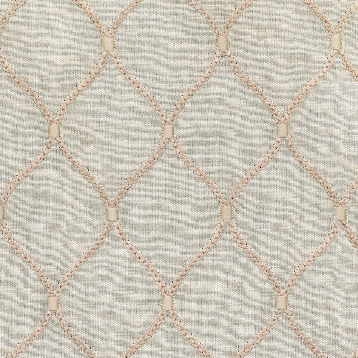 Williamsburg Deane Embroidery - Blush 700500 Upholstery Fabric – CoCo B ...