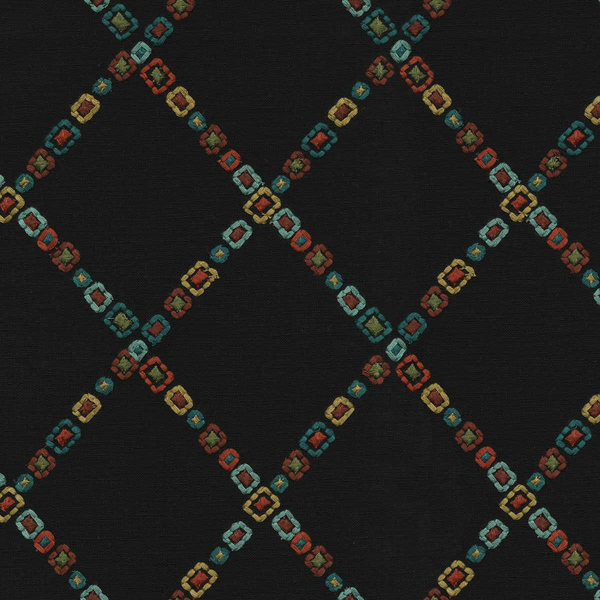 P/K Lifestyles Diamond Jewel Embroidery - Canyon 471132 Fabric Swatch