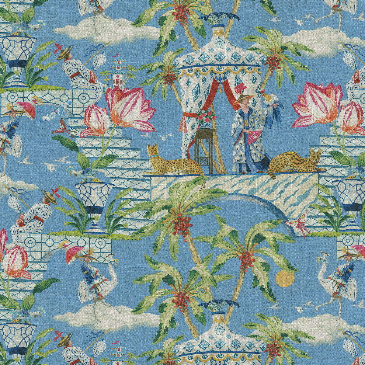 Harrison Howard Distant Skies - Sky 150180 Upholstery Fabric