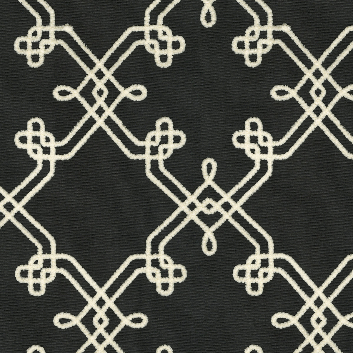 P/K Lifestyles Dynasty Embroidery - Onyx 412444 Upholstery Fabric