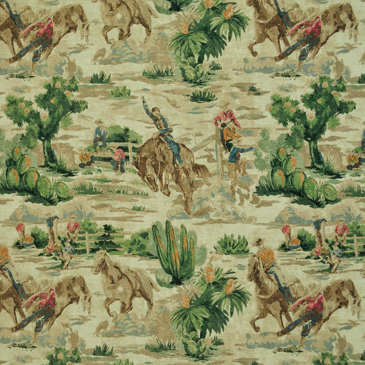 P/K Lifestyles First Rodeo - Twine 472880 Fabric Swatch