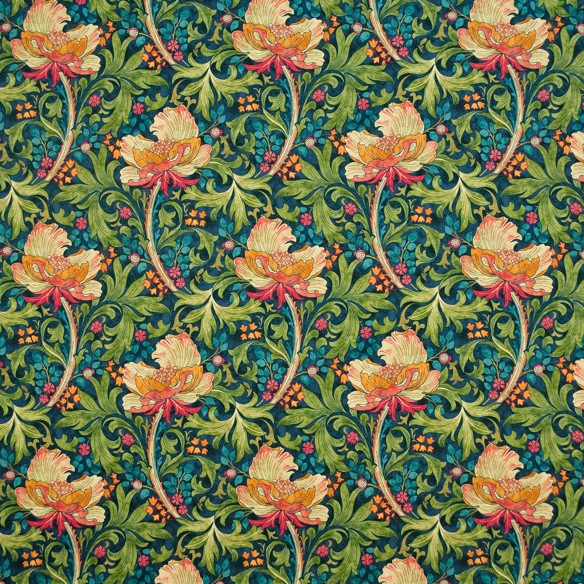 P/K Lifestyles Floral Fete - Jewel 481210 Fabric Swatch