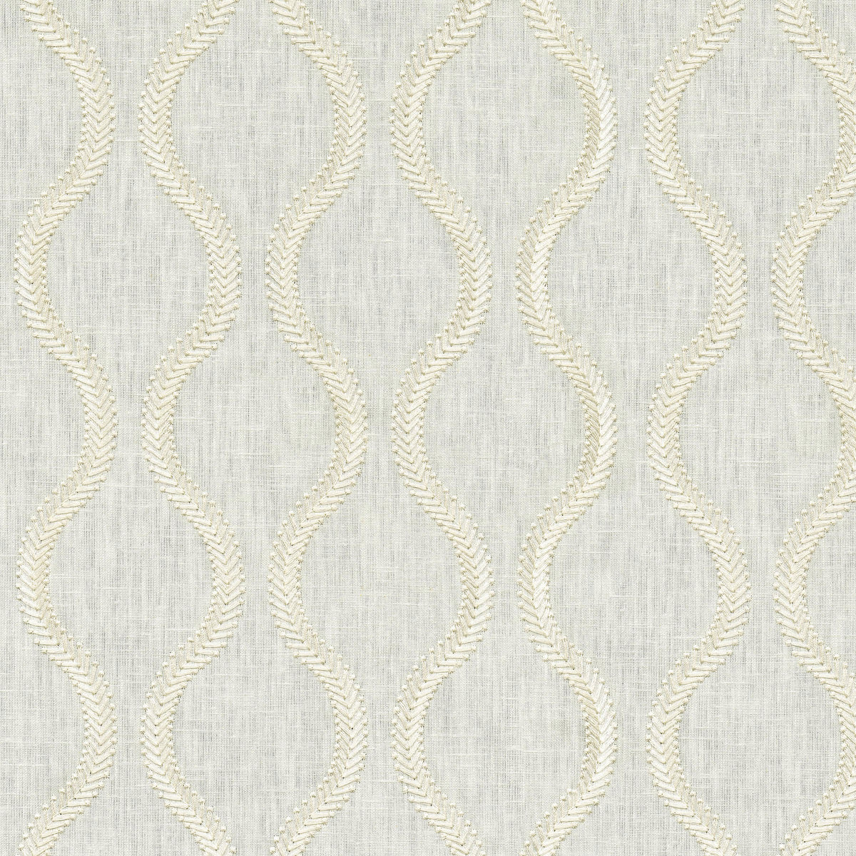 P/K Lifestyles Flourish Embroidery - Winter 470823 Upholstery Fabric