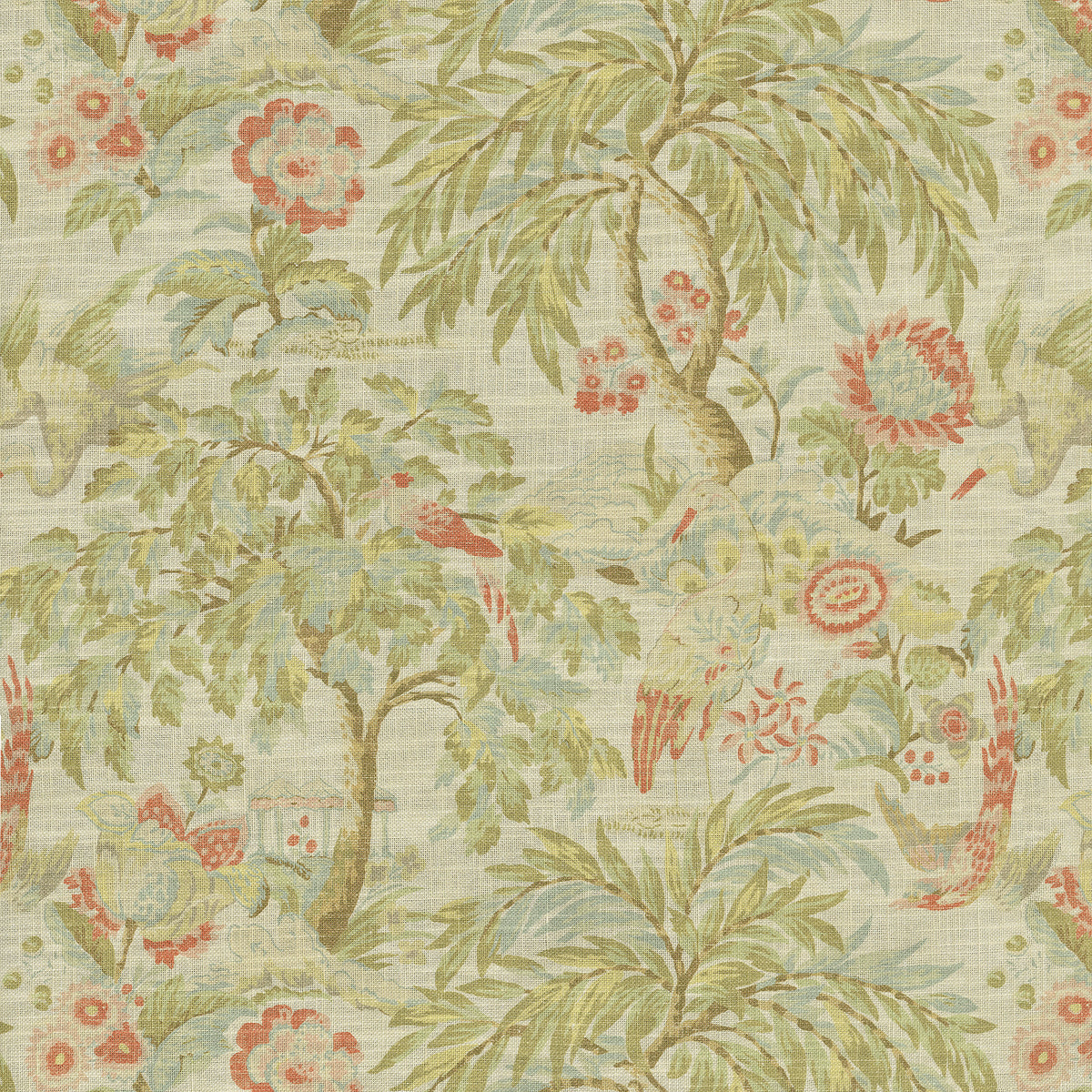 P/K Lifestyles Forest and The Tree - Apricot 471302 Fabric Swatch