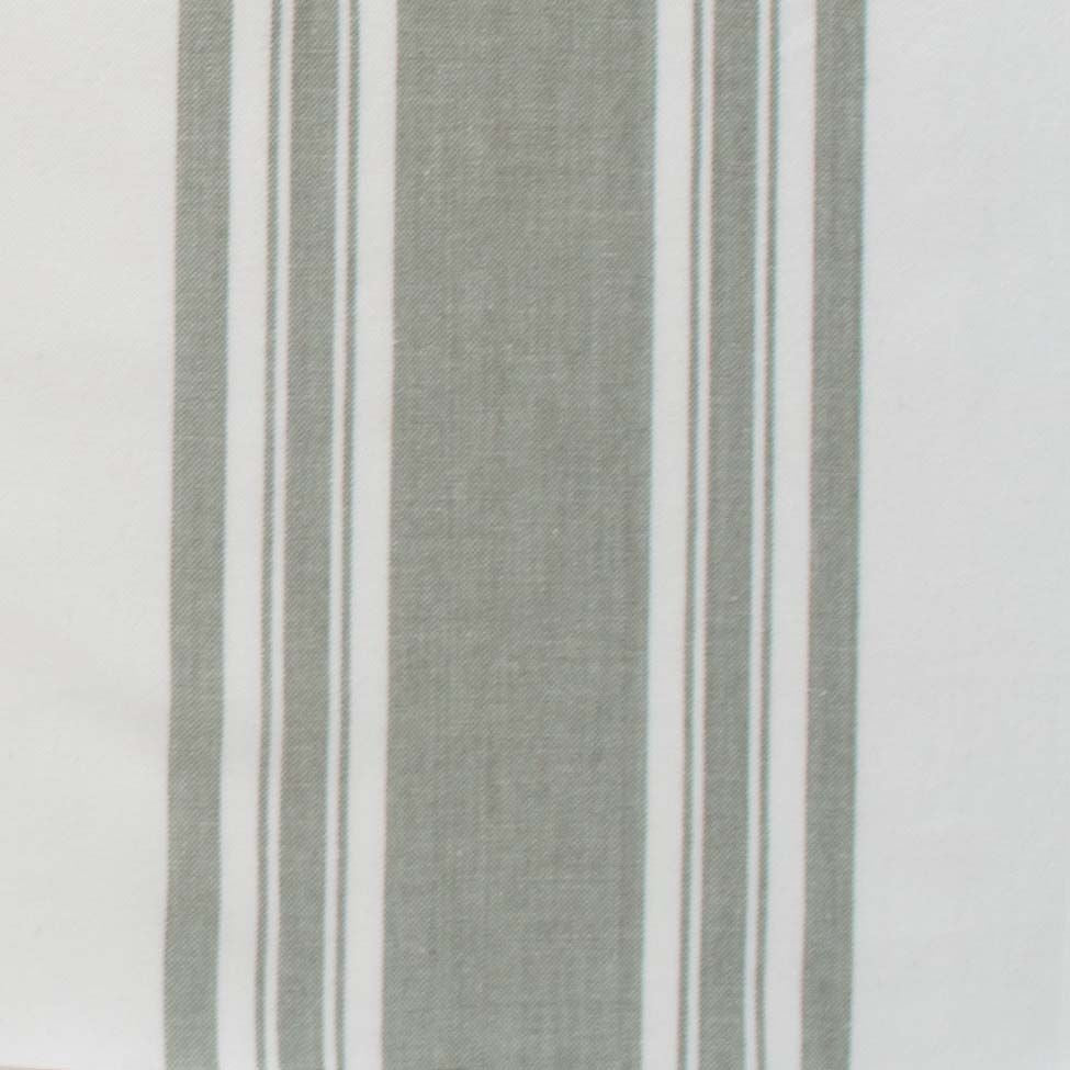 Farmhouse Stripe on White Homespun Fabric