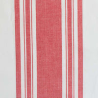 Farmhouse Stripe on White Homespun Fabric