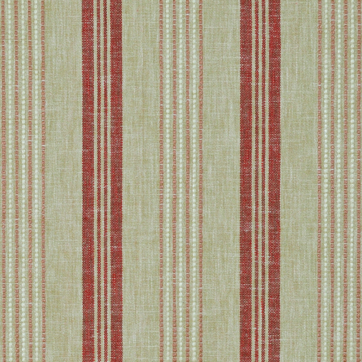 P/K Lifestyles Hardwick Stripe - Barn Red 480882 Fabric Swatch