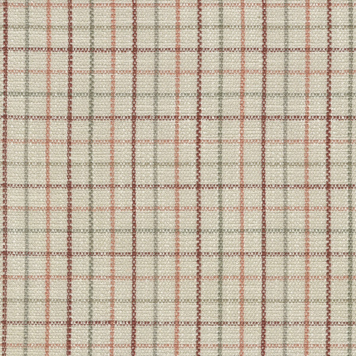 CLOSEOUT P/K Lifestyles Keep In Check - Coral 411581 Upholstery Fabric 34"