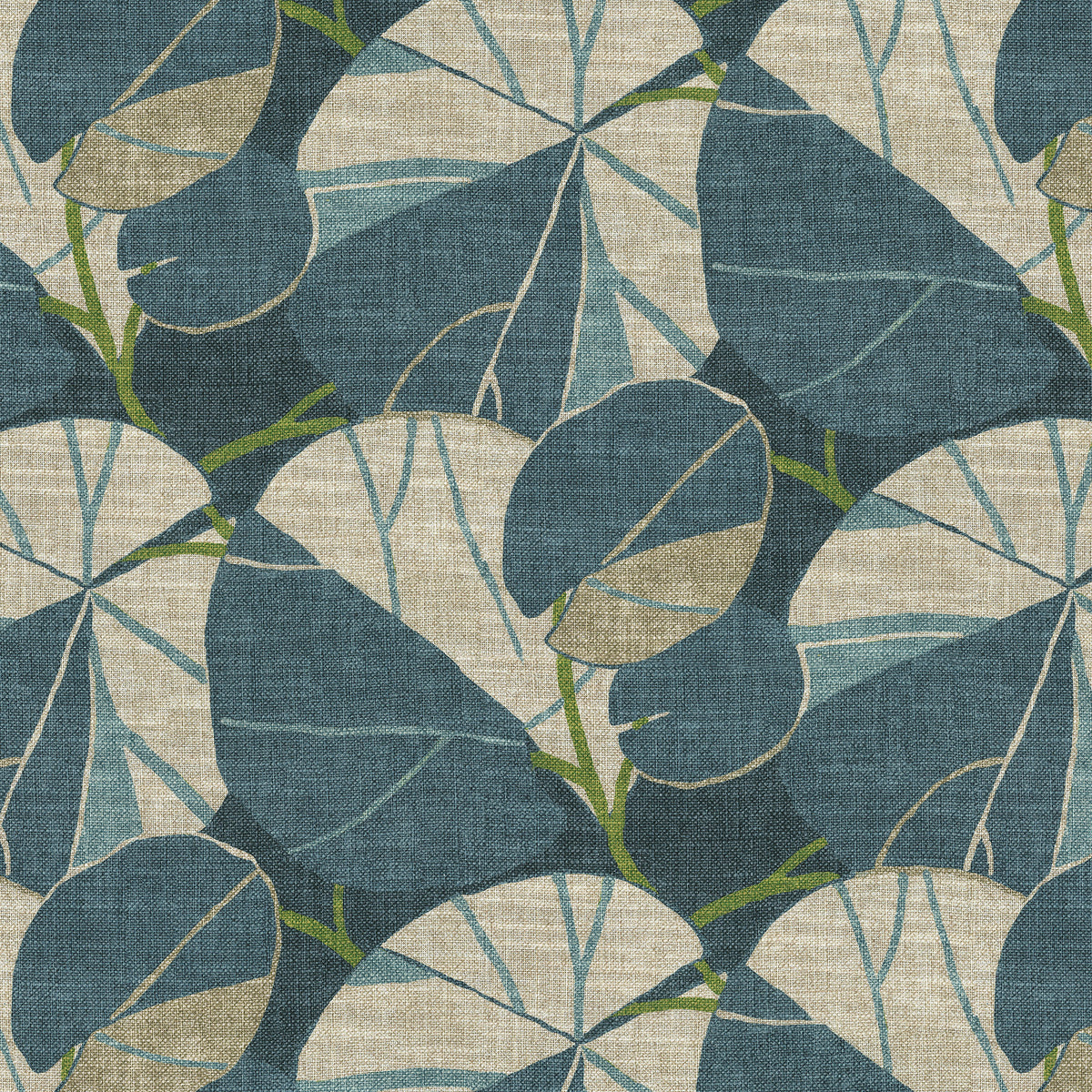 P/K Lifestyles Leafy Place - Waterfall 471791 Upholstery Fabric