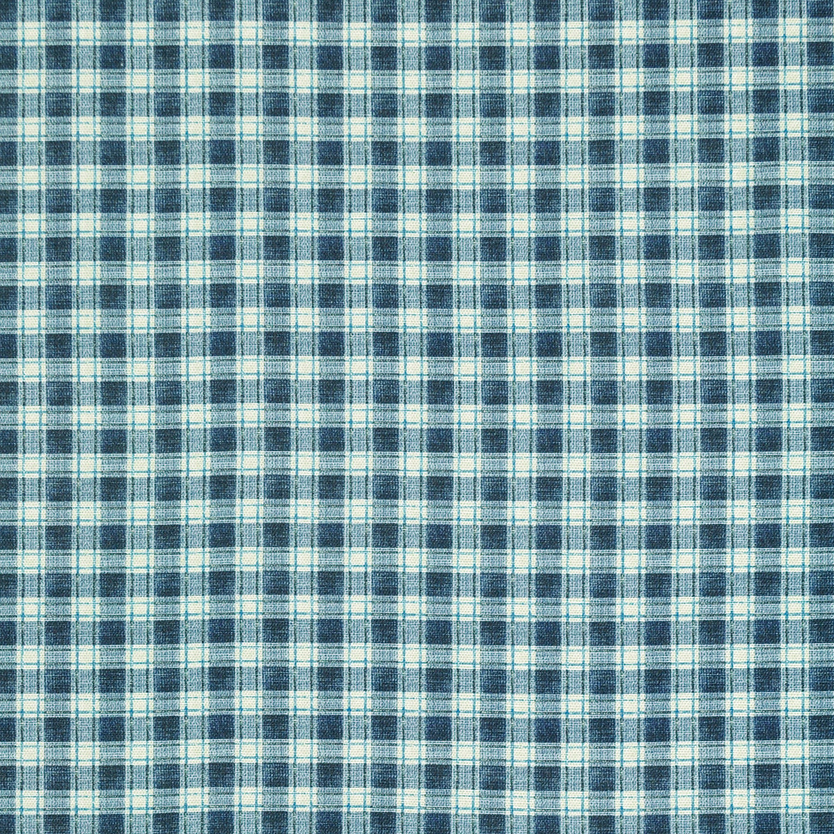 P/K Lifestyles Le Cheque - Washed Denim 481184 Fabric Swatch