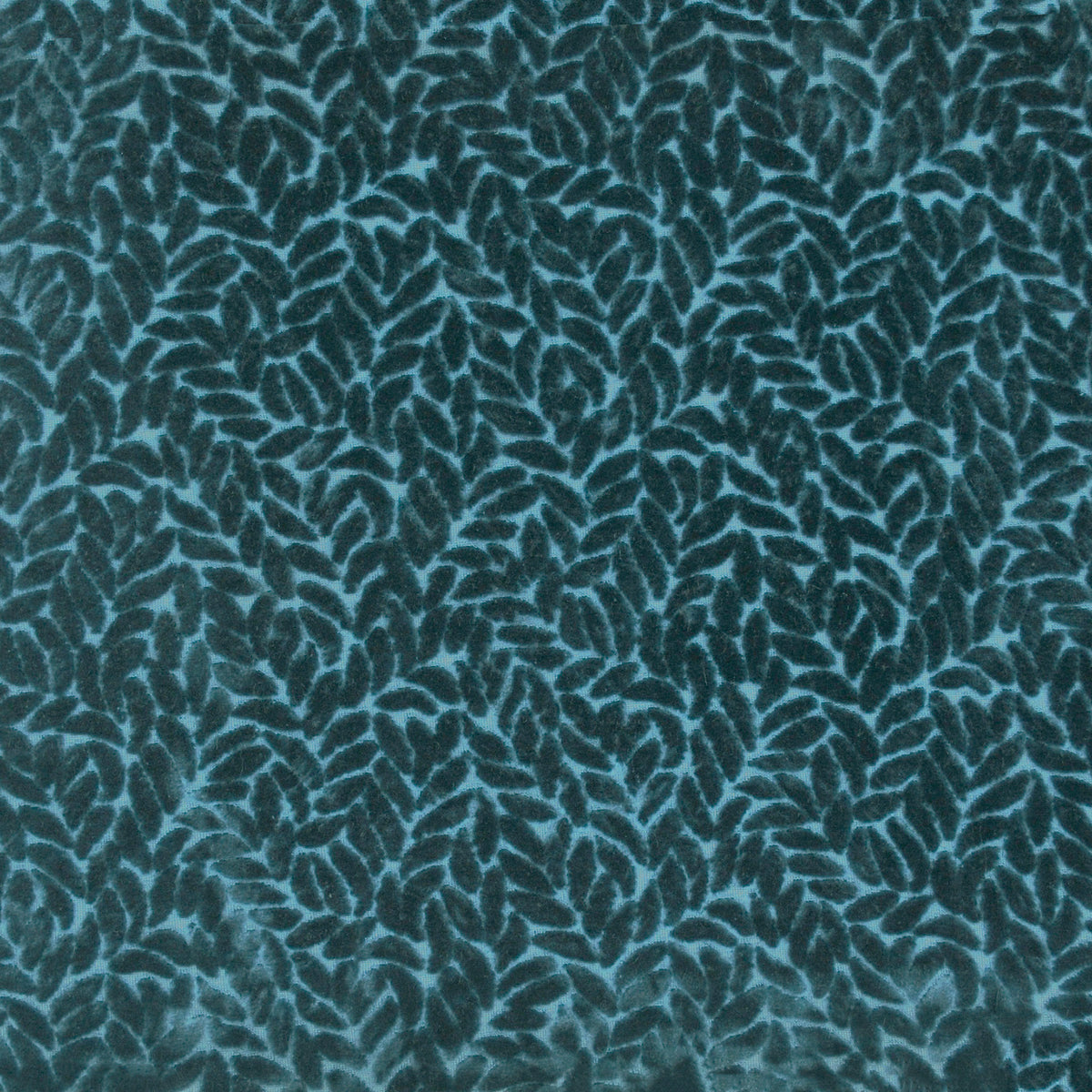 P/K Lifestyles Luxe Leaf - Indigo 481623 Fabric Swatch