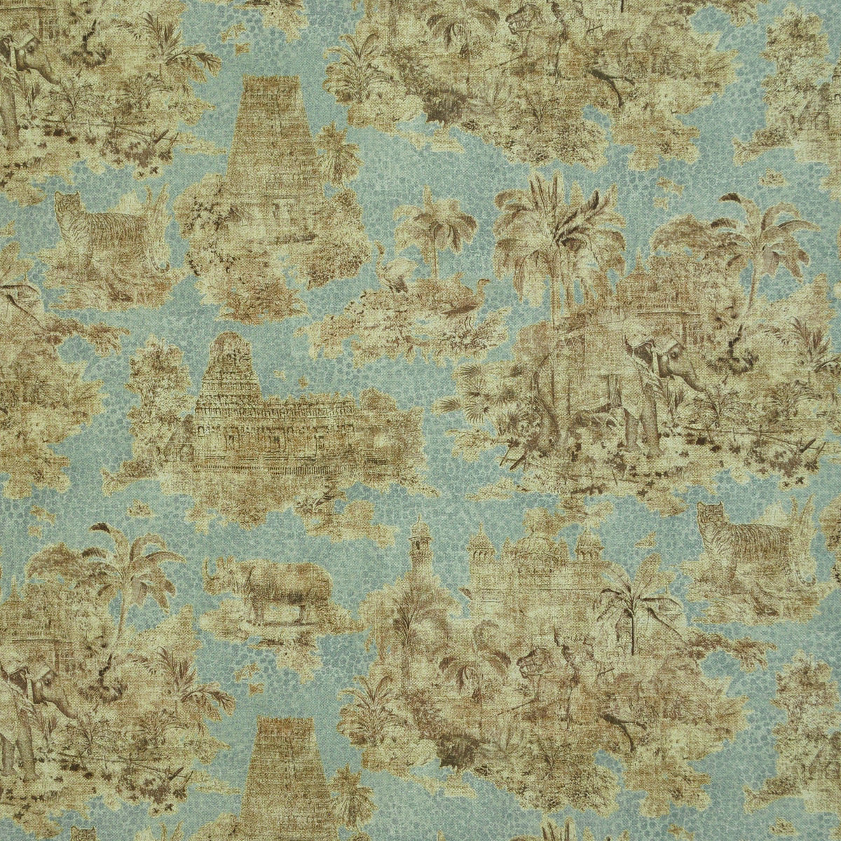 Villa D'Ascoli Madras Toile - Seamist 570200 Fabric Swatch