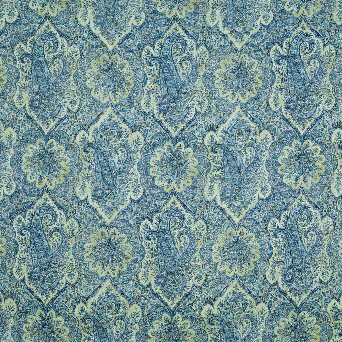P/K Lifestyles Paisley Flourish -  Delft 481202 Upholstery Fabric