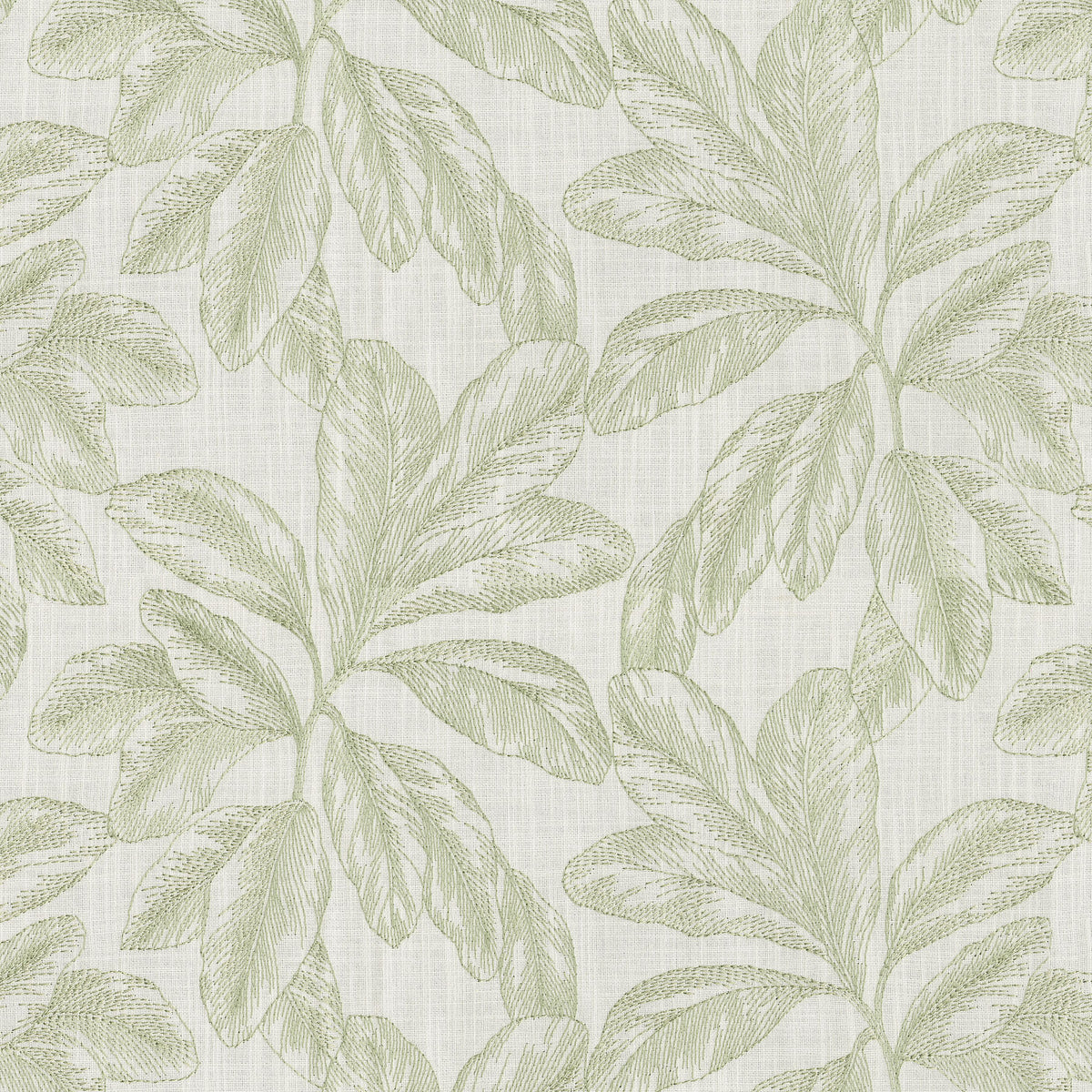 P/K Lifestyles Paradise Embroidery - Celery 472130 Upholstery Fabric