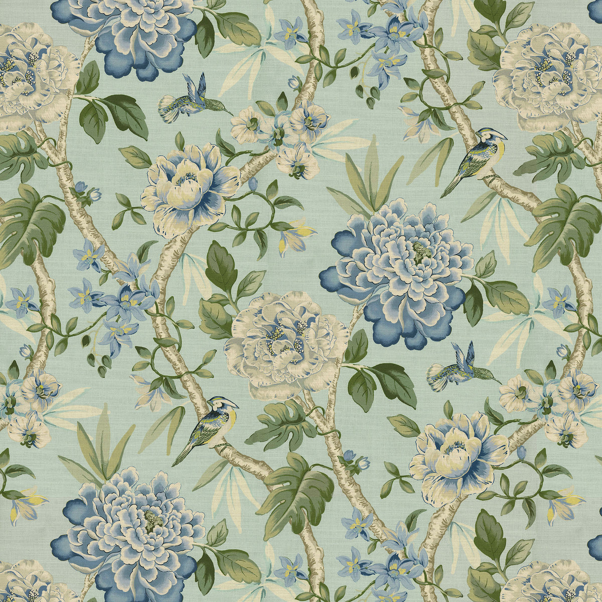 P/K Lifestyles Peony Portico - Larkspur 472693 Upholstery Fabric