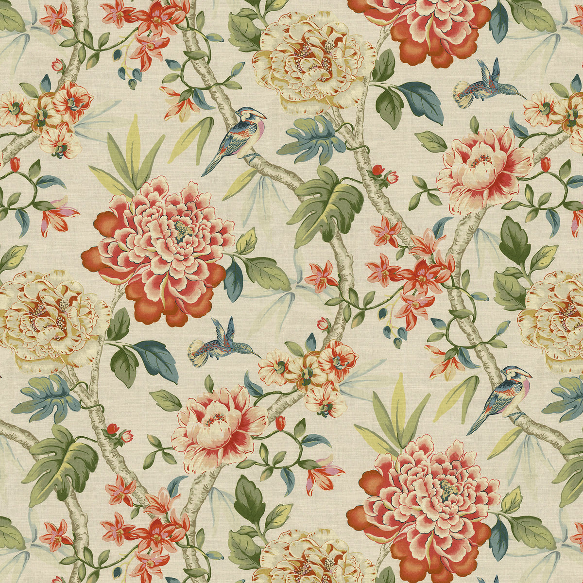 P/K Lifestyles Peony Portico - Spring 472692 Upholstery Fabric