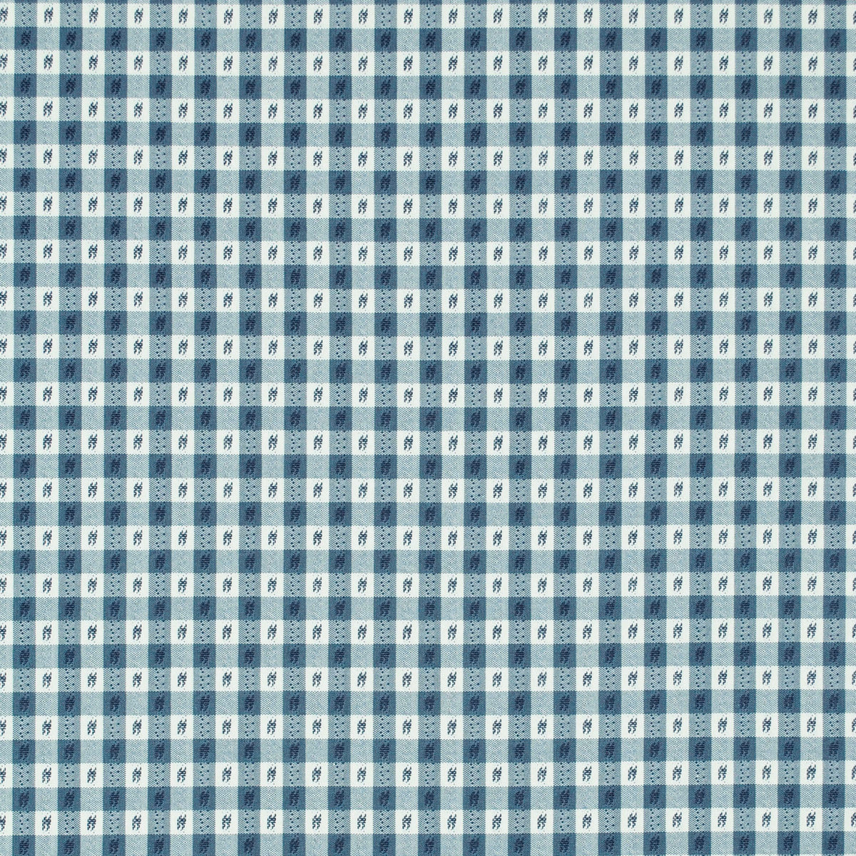 P/K Lifestyles Rosalie Check - Chambray 473260 Fabric Swatch
