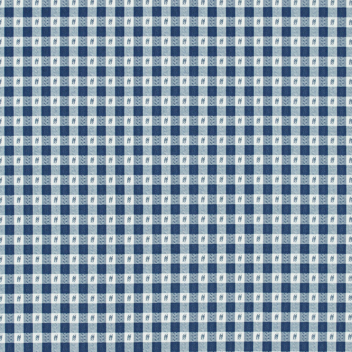 P/K Lifestyles Rosalie Check - Cobalt 473261 Upholstery Fabric