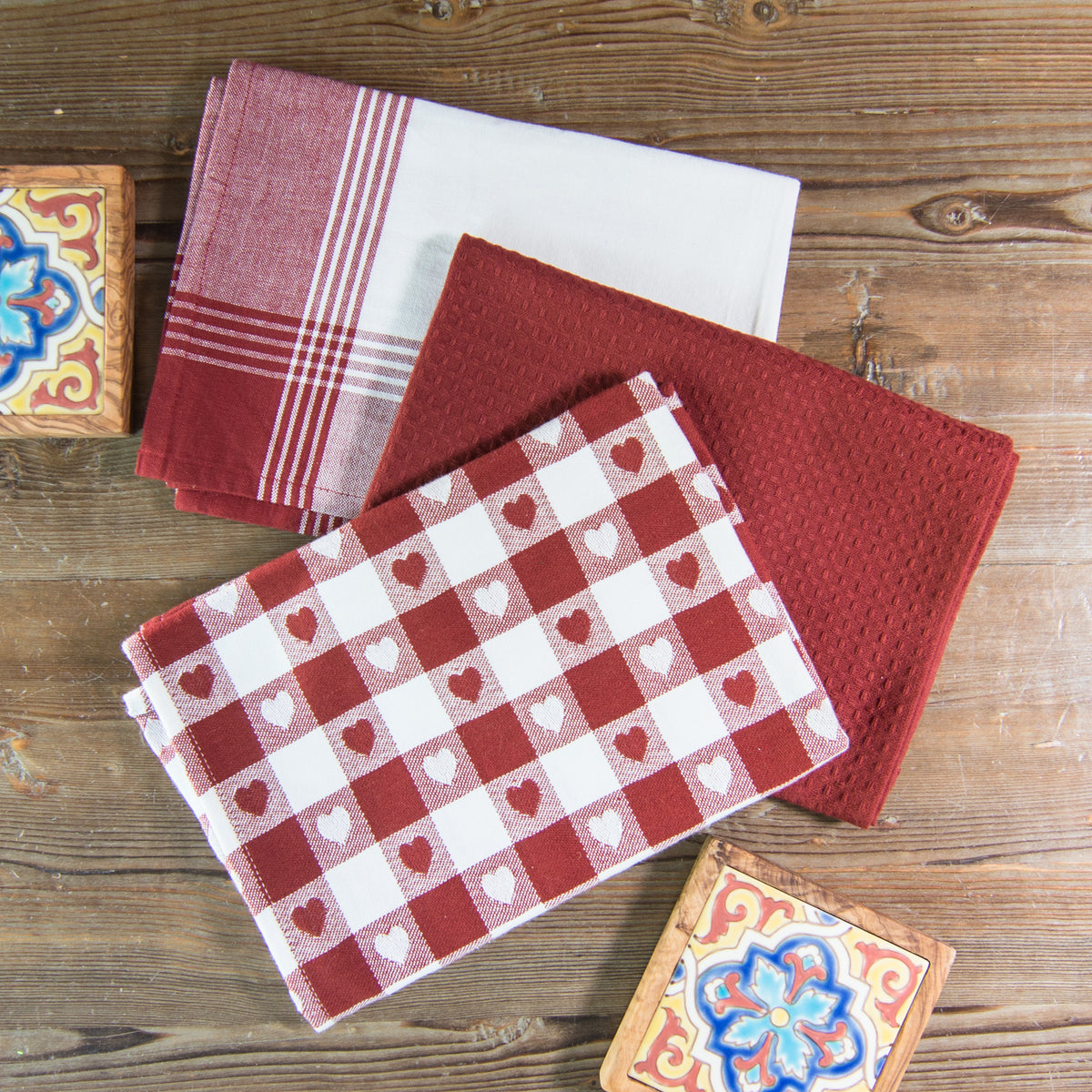 Seasonal Towel Set of 3 - Hearts