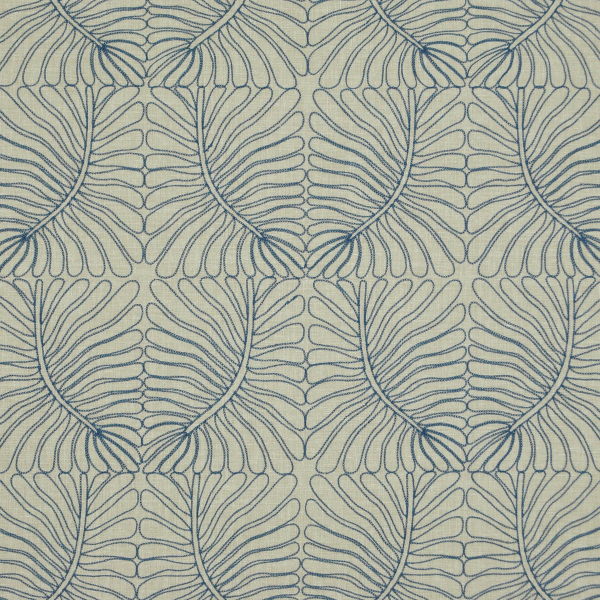 P/K Lifestyles Selva Embroidery - Azul 472953 Fabric Swatch