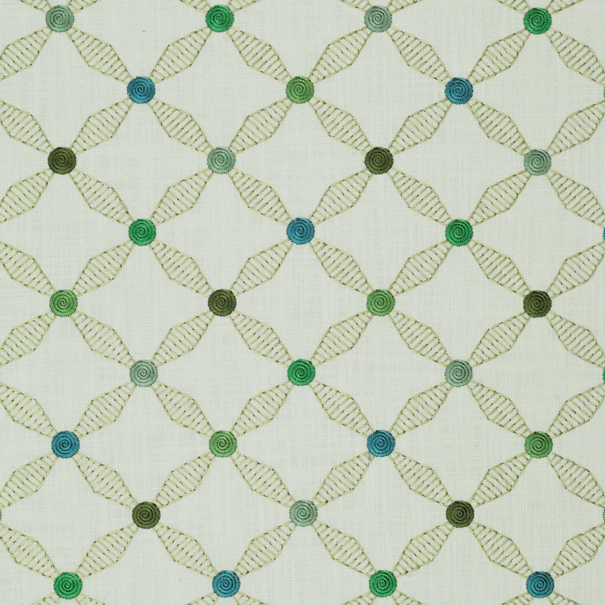P/K Lifestyles Serenade Swirl Emb - Seaglass 481050 Upholstery Fabric