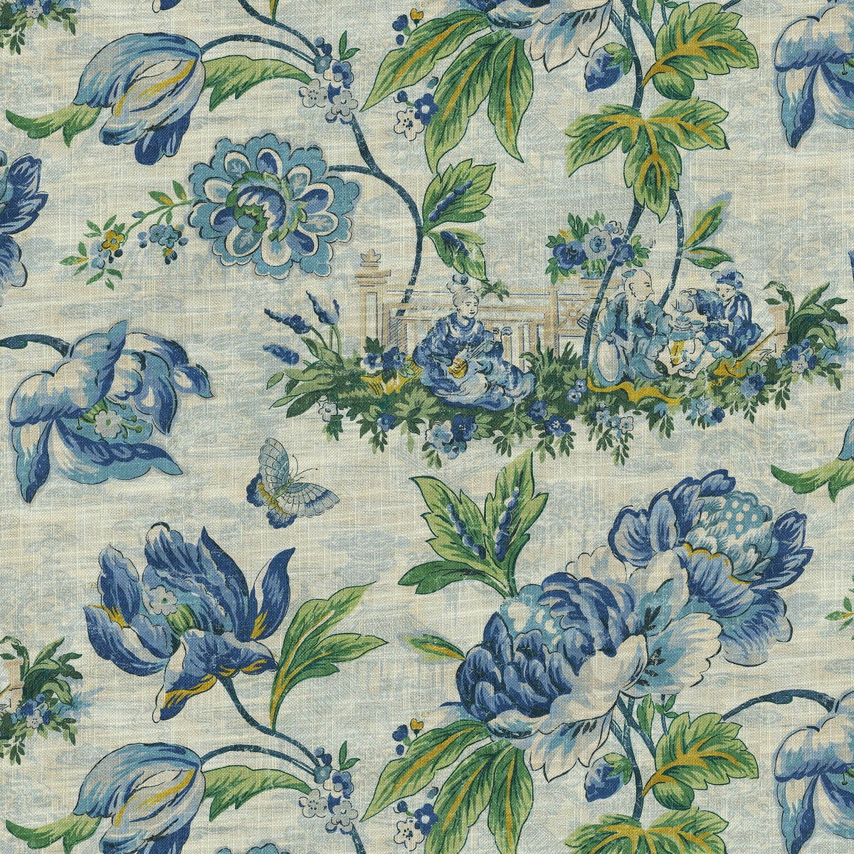 P/K Lifestyles Shared Wisdom - Porcelain 471752 Upholstery Fabric