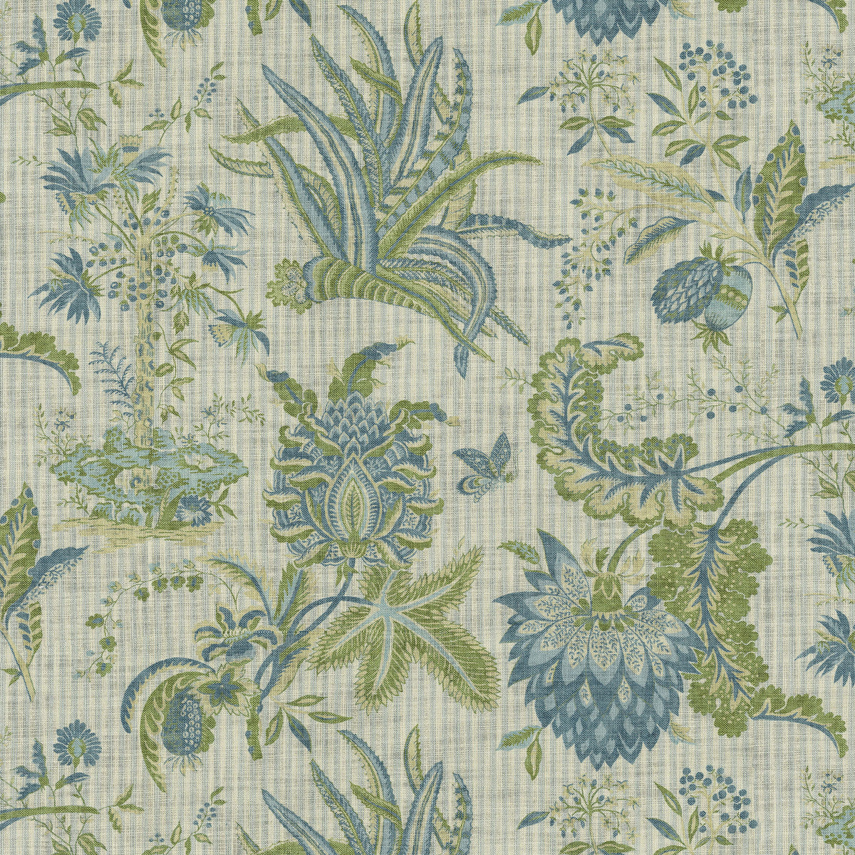 P/K Lifestyles Storied Past - Aquatic 472601 Fabric Swatch