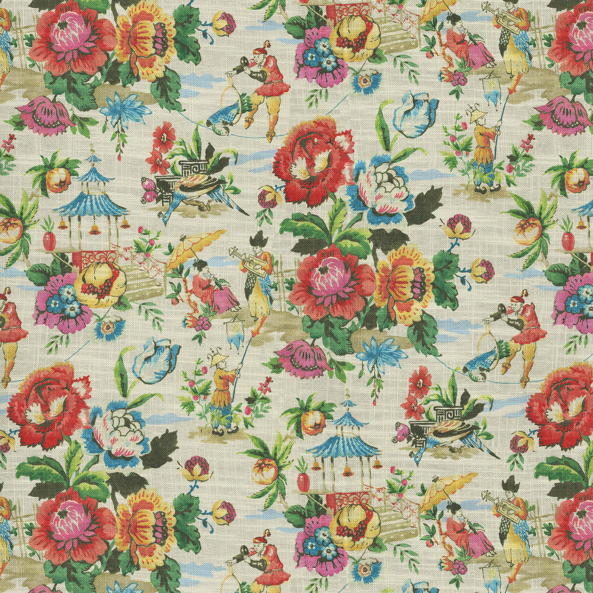 P/K Lifestyles Travel Diary - Chiffon 471030 Upholstery Fabric