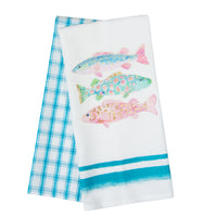 Tea Towel Set of 2 - Summer Fish
