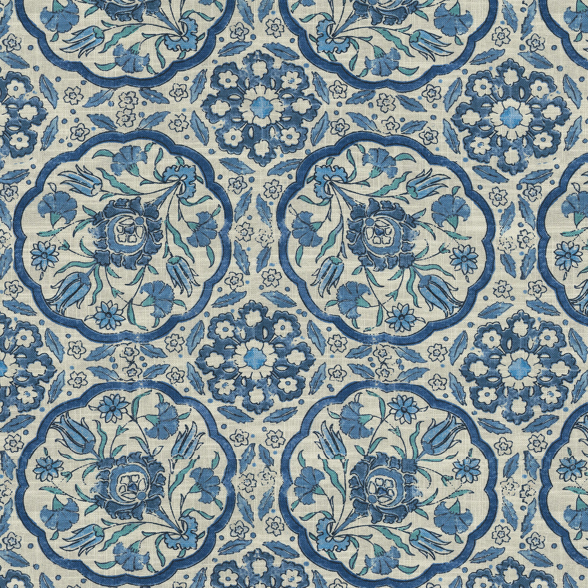 P/K Lifestyles Worlds Away - Porcelain 472672 Fabric Swatch