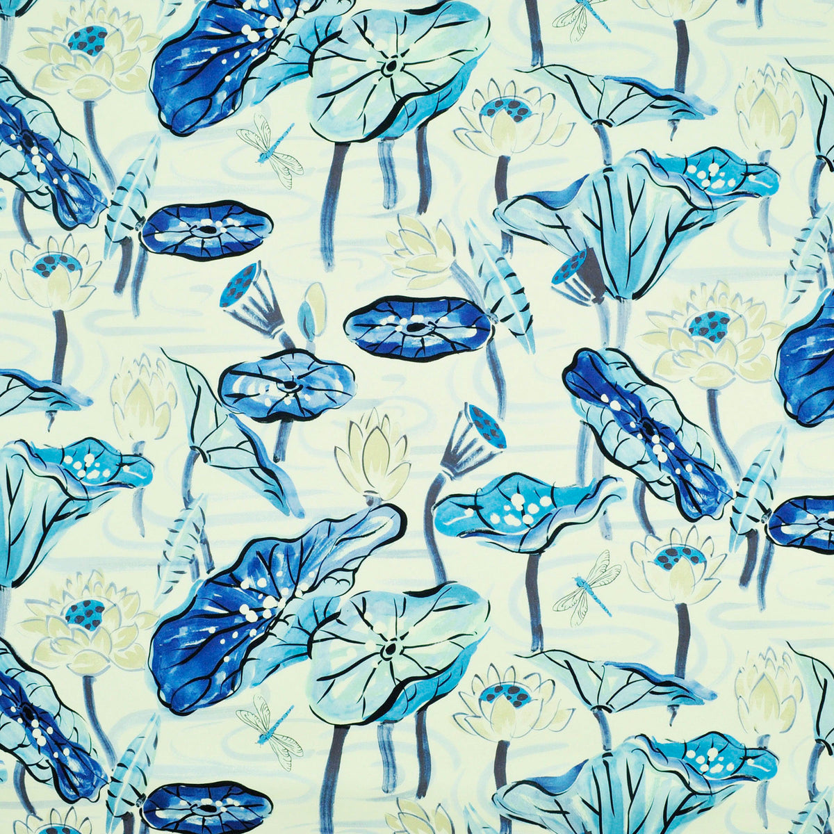 P/K Lifestyles Zen Lotus -  Twilight 481222 Upholstery Fabric