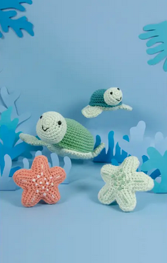 DMC Amigurumi Kit - Turtles and Starfish
