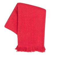 Tea Towel - Dunroven House Slub Texture Solid Frayed Towel