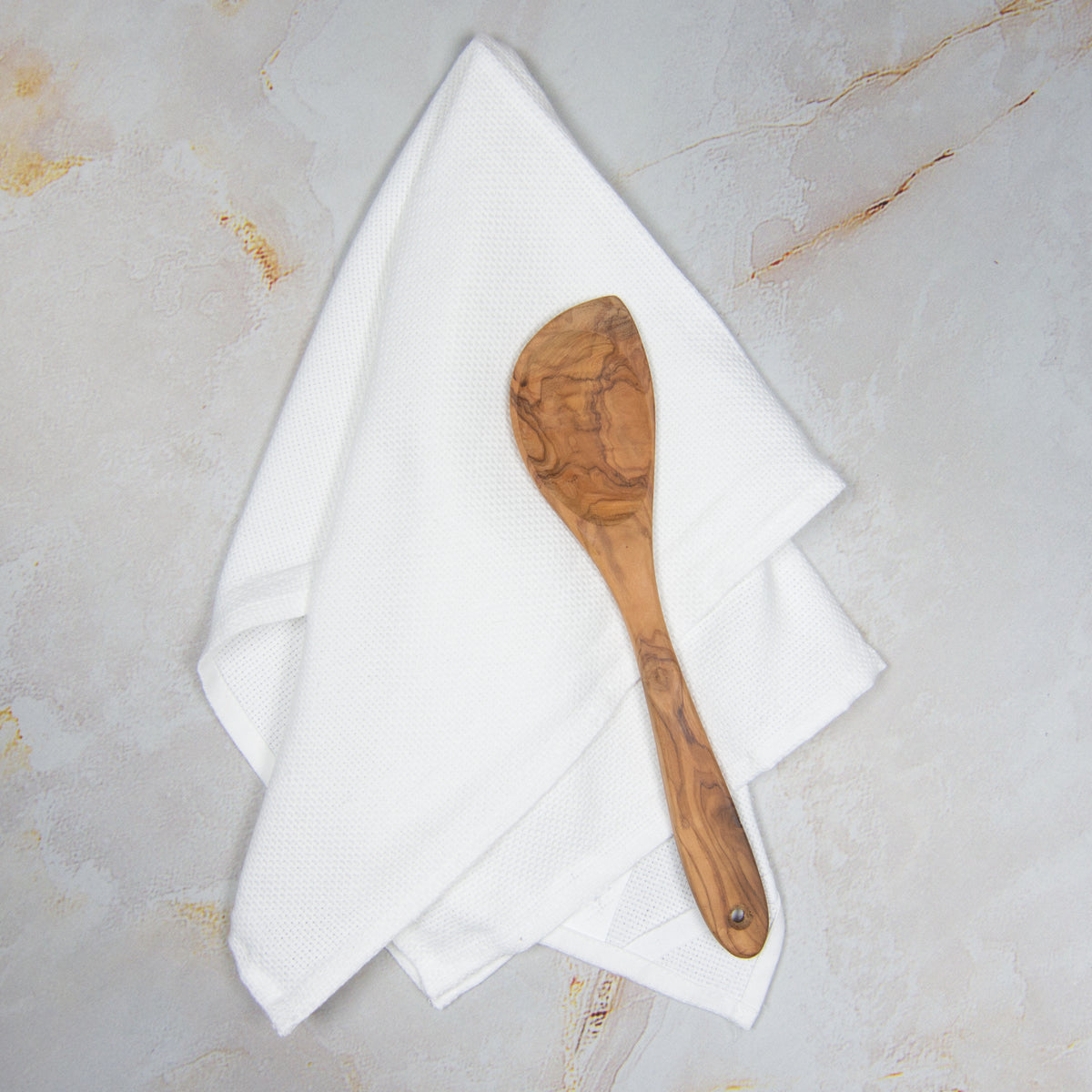 Tea Towel - Dunroven House Solid White Basket Weave
